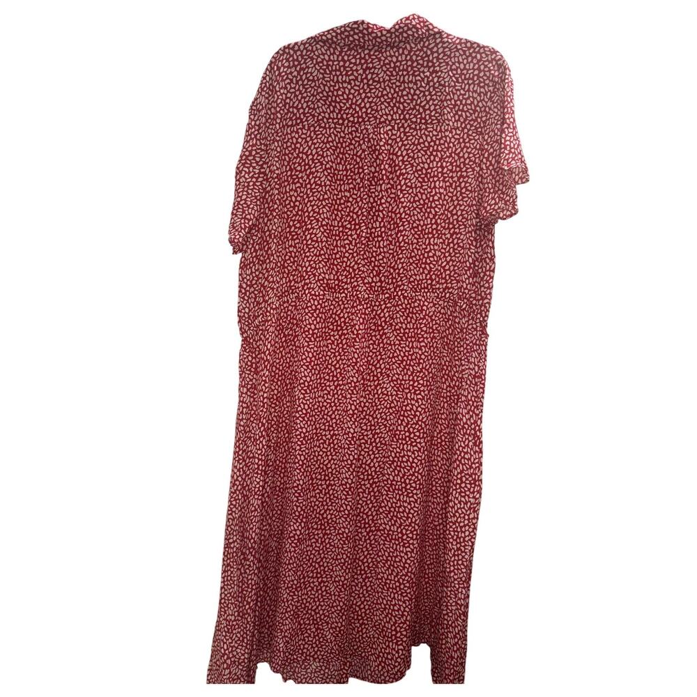 Talbots Plus Button-Front Abstract Dot Viscose Dr… - image 2